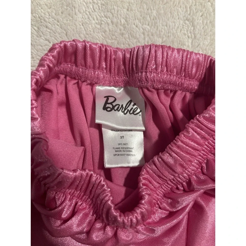 Toddler Girls Carter's & Barbie Pink Pajamas Lot Of 2- 3T‎